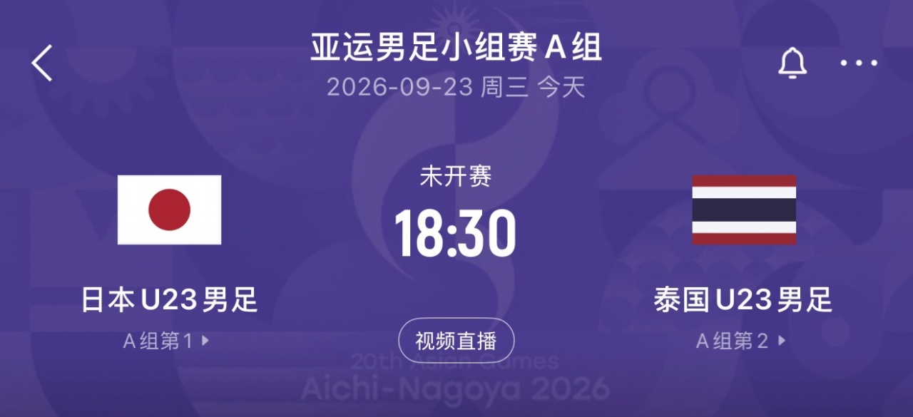 U23国足静待对手产生!日本与泰国争头名,前两战日本进9球丢0球 U23国足静待对手产生!日本与泰国争头名,前两战日本进9球丢0球