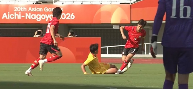 半场-U23国足1-1韩国U23 王钰栋单刀破门毛伟杰献助攻徐彬送角球