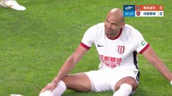 中超第17轮:青岛海牛1-1成都蓉城,杨明洋杨聪各建一功
